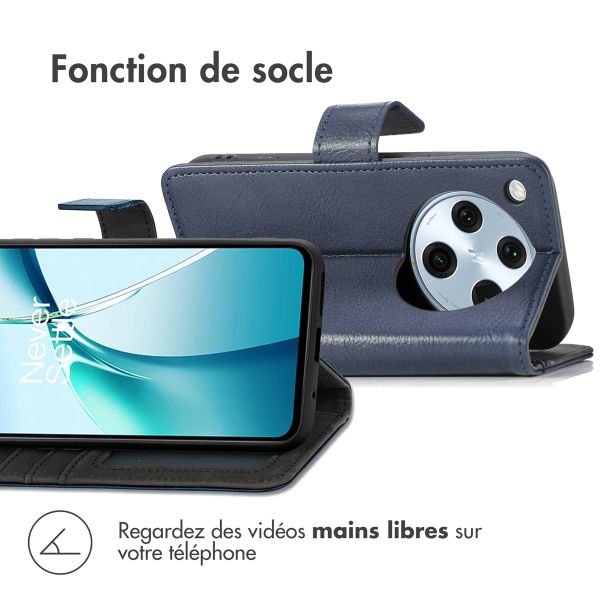 imoshion Étui de téléphone portefeuille Luxe Oppo Find X8 Pro - Bleu foncé