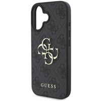 Guess Coque 4G Metal Logo Backcover Apple iPhone 16 - Noir