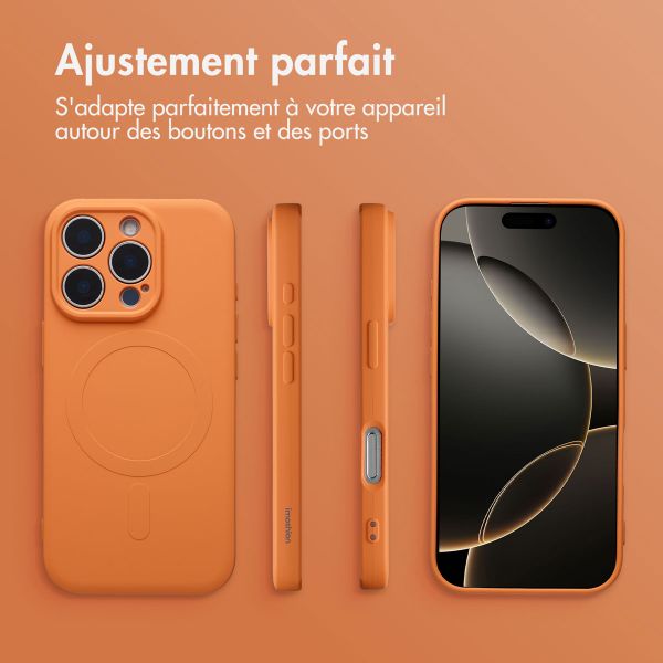 imoshion Coque Couleur avec MagSafe Apple iPhone 16 Pro Max - Neon Orange