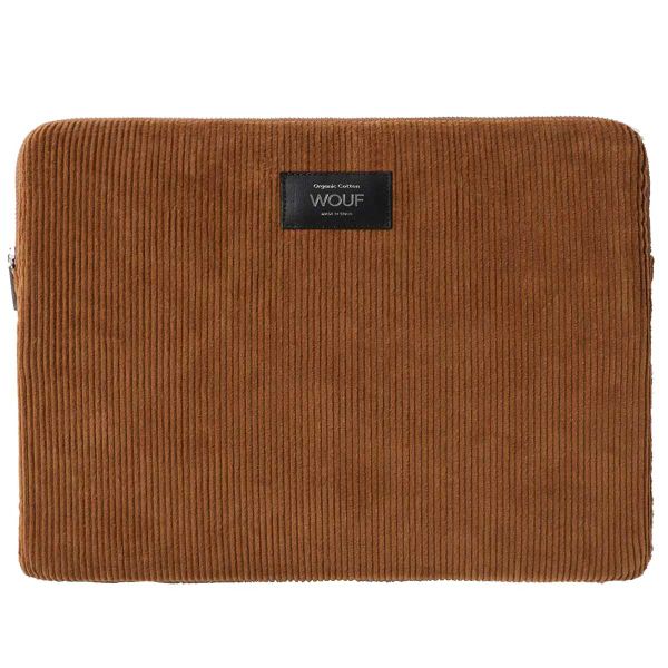 Wouf Corduroy Pochette ordinateur 13-14 pouces - Caramel