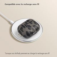 Selencia Coque Sabi Apple AirPods Pro 3 - imprimé léopard - Midnight Black