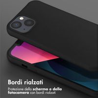 Selencia Coque silicone avec cordon amovible Apple iPhone 13 - Noir
