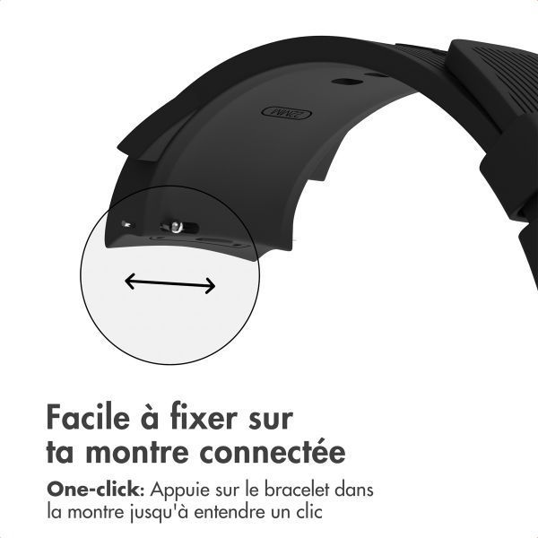 imoshion Bracelet en silicone OnePlus Watch 3 / 2 / 2R / Oppo Watch X2 / X - Noir
