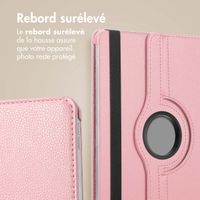 imoshion Coque tablette rotatif à 360° Samsung Galaxy Tab S10 Ultra / Tab S9 Ultra - Rose