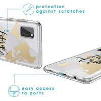 imoshion Coque Design Samsung Galaxy A41 - Let's Go Travel / Noir