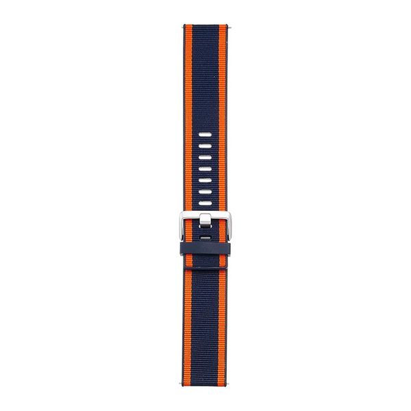 Fitbit Bracelet Woven Fitbit Versa / Versa 2 / Versa Lite - Taille L - Navy / Orange