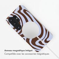 Selencia Coque arrière Vivid avec MagSafe Samsung Galaxy S26 Ultra - Dream Swirl Chocolate