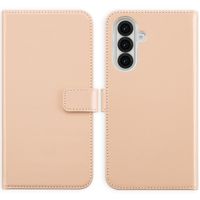 Selencia Étui de téléphone portefeuille en cuir véritable Samsung Galaxy A56 - Dusty Pink