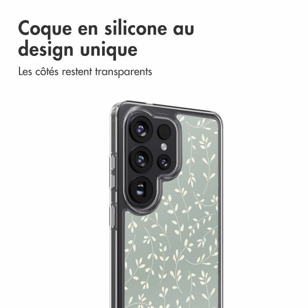 imoshion Coque Design Samsung Galaxy S26 Ultra - Smoke Green Flowers