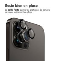 imoshion Lot de 2 protections d'objectif de caméra Apple iPhone 15 Pro / 15 Pro Max - Noir