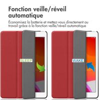 imoshion Coque tablette Trifold Apple iPad 9 (2021) 10.2 pouces / iPad 8 (2020) 10.2 pouces / iPad 7 (2019) 10.2 pouces - Rouge