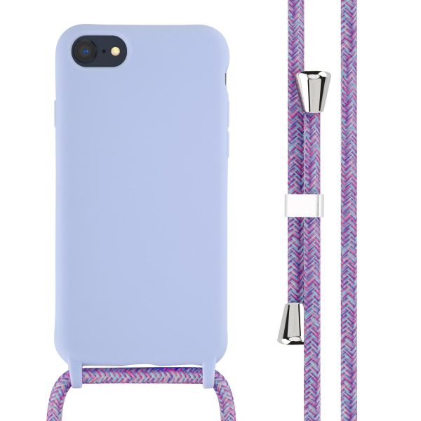 imoshion ﻿Coque en silicone avec cordon iPhone SE (2022 / 2020) / 8 / 7 - Violet