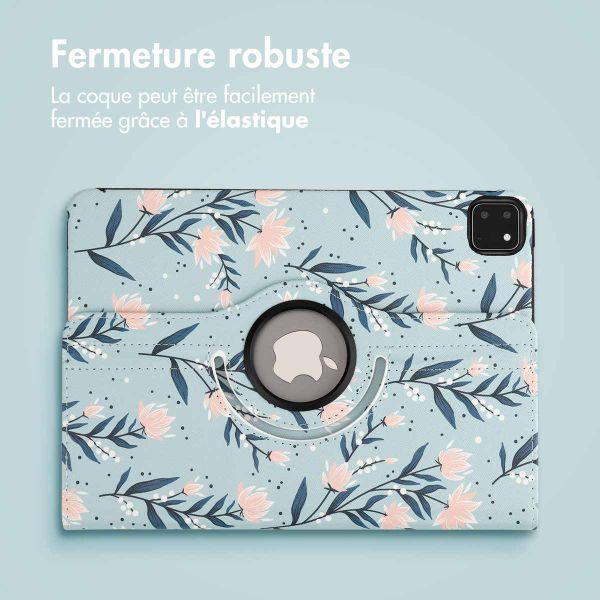 imoshion Coque tablette Design rotatif à 360° Apple iPad Pro 11 (2022 / 2021 / 2020 / 2018) - Flowers