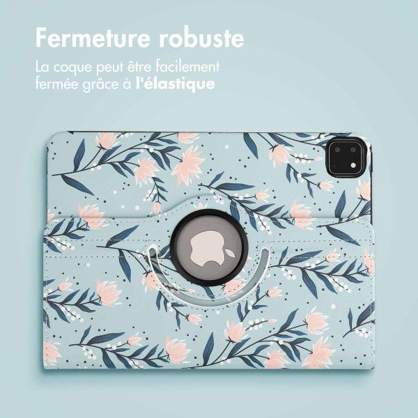 imoshion Coque tablette Design rotatif à 360° iPad Pro 11 (2018/2020/2021/2022) - Flowers