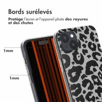 imoshion Coque Design iPhone 15 Plus - Leopard / Noir