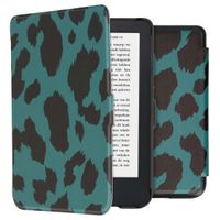 imoshion ﻿Design Slim Hard Sleepcover Kobo Clara 2E / Tolino Shine 4 - Green Leopard