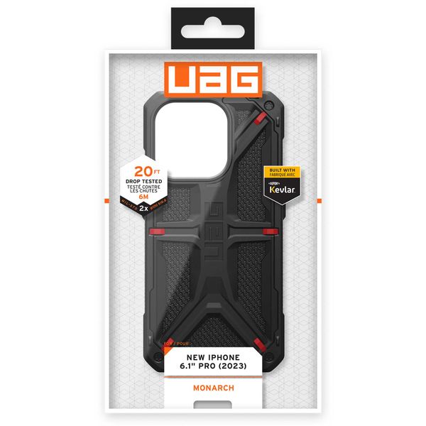 UAG Coque Monarch iPhone 15 Pro - Kevlar Black