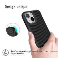 imoshion Coque Rugged Hybrid Carbon Apple iPhone 13 - Noir