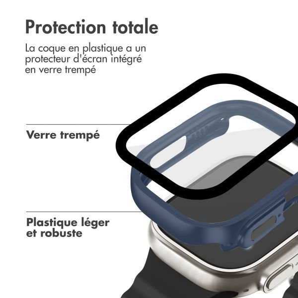 imoshion Coque rigide à couverture complète Apple Watch Ultra / Ultra 2 / Ultra 3 - 49 mm - Bleu foncé