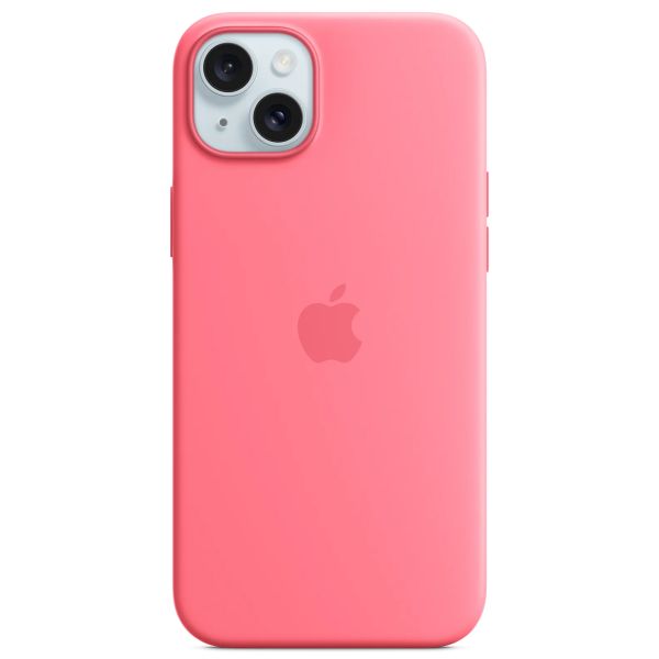 Apple Coque en silicone MagSafe iPhone 15 Plus - Rose