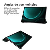 imoshion Coque tablette Trifold Samsung Galaxy Tab S10 Plus / Tab S9 FE Plus / Tab S9 Plus - Vert foncé
