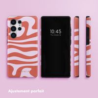 Selencia Coque arrière Vivid Samsung Galaxy S25 Ultra - Dream Swirl Pink