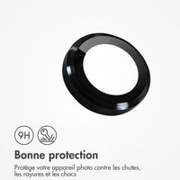 imoshion Lot de 2 protections d'objectif de caméra Apple iPhone 16e - Noir