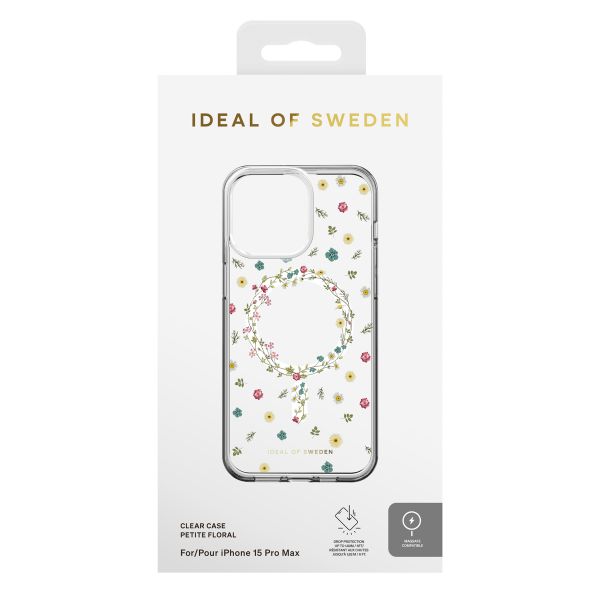 iDeal of Sweden Coque Clear MagSafe Apple iPhone 15 Pro Max - Petite Floral