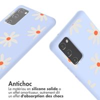 imoshion Coque design en silicone avec cordon Samsung Galaxy S20 FE - Lila Flower Distance