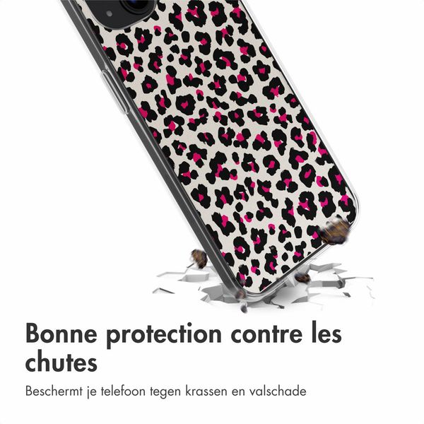 imoshion Coque Design iPhone 13 - Leopard Pink