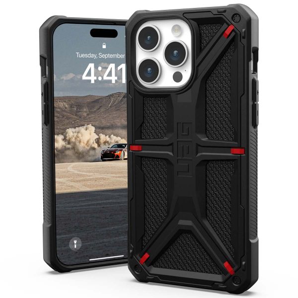 UAG Coque Monarch iPhone 15 Pro Max - Kevlar Black