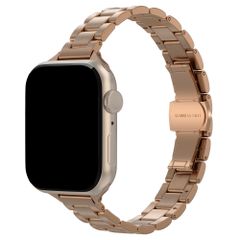 Selencia Bracelet à maillons fin en acier Apple Watch | 38/40/41/42 mm - Rose Doré