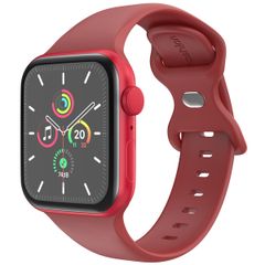 imoshion Bracelet en silicone⁺ Apple Watch Series 1 t/m 11 / SE / Ultra (44/45/46/49 mm) - Taille M/L - Wine