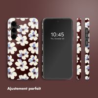 Selencia Coque arrière Vivid Samsung Galaxy S24 FE - Choco Flower Pop