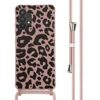 imoshion Coque design en silicone avec cordon Samsung Galaxy A32 (4G) - Animal Pink