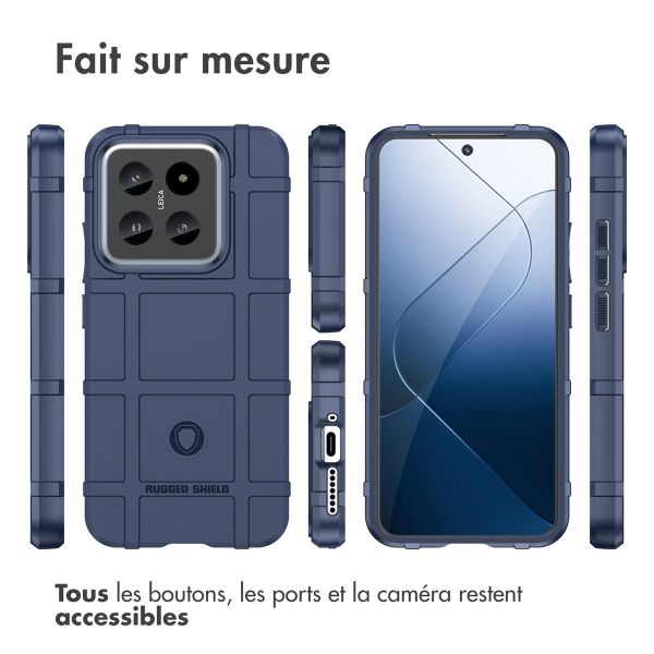 imoshion Coque Rugged Shield Xiaomi 14 - Bleu foncé