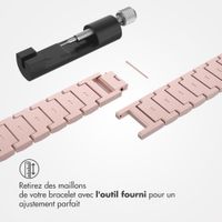 Selencia Bracelet à maillons scintillants Apple Watch Series 1 t/m 9 / SE (38/40/41 mm) | Series 10 / 11 (42 mm) - Rose