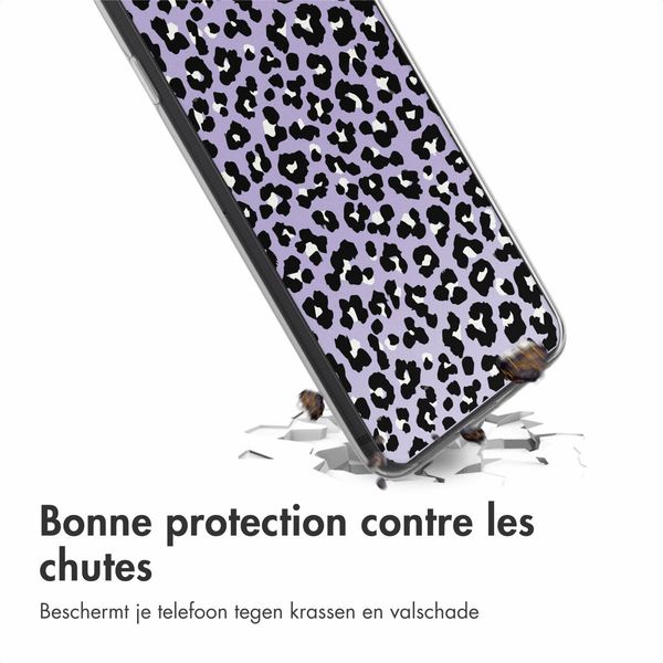 imoshion Coque Design iPhone SE (2022 / 2020) / 8 / 7 - Leopard Lilac