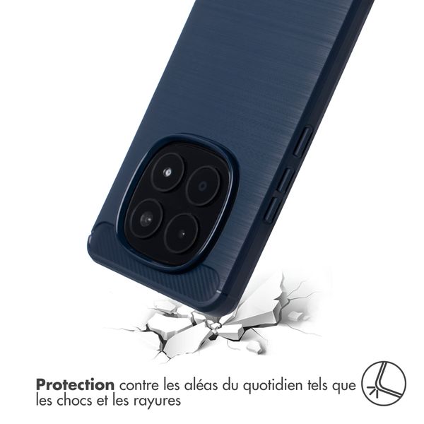 imoshion Coque Brushed Xiaomi Redmi Note 15 (5G) - Bleu foncé