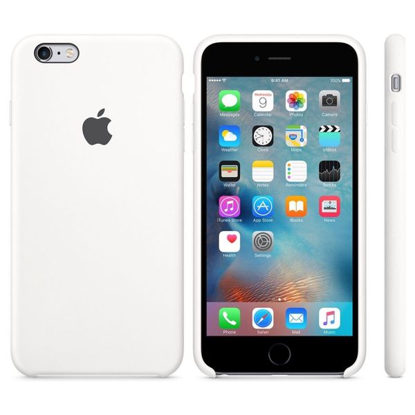 Apple Coque en silicone Apple iPhone 6(s) Plus - White