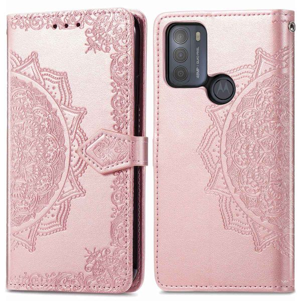 imoshion Etui de téléphone portefeuille Motorola Moto G50 - Rose Champagne