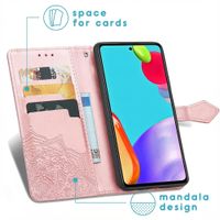 imoshion Etui de télephone Mandala Samsung Galaxy A52(s) (5G/4G) - Rose Doré