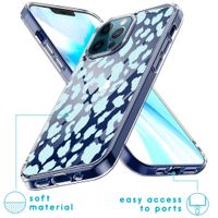 imoshion Coque Design iPhone 12 (Pro) - Léopard - Bleu