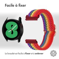 imoshion Bracelet élastique en nylon Samsung Galaxy Watch 7 40/44 mm - Rainbow