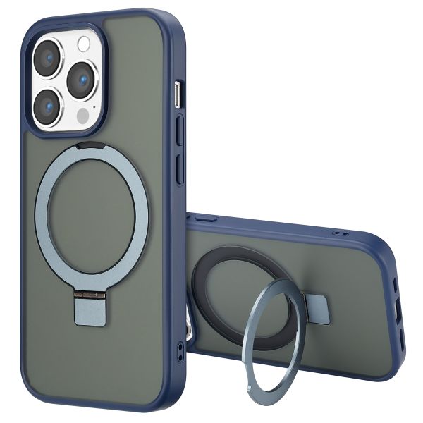 Accezz Coque Ring Stand avec MagSafe iPhone 14 Pro - Blue