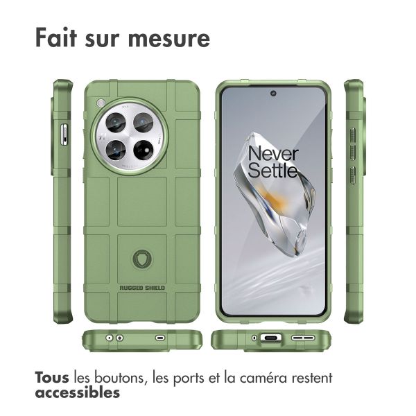 imoshion Coque Arrière Rugged Shield OnePlus 12 - Vert foncé