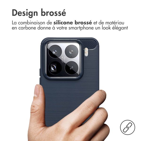 imoshion Coque Brushed Xiaomi 15 Pro - Bleu foncé