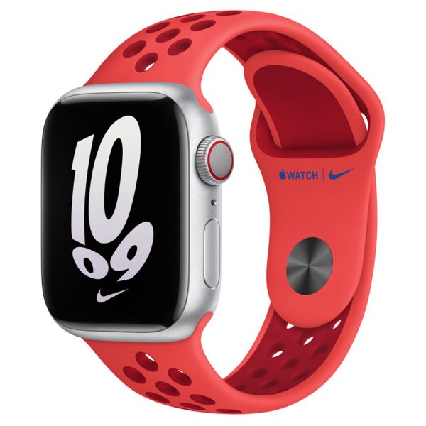 Apple Nike Sport Band Apple Watch Series 1-9 / SE - 38/40/41 mm / Series 10 - 42 mm - Bright Crimson / Gym Red