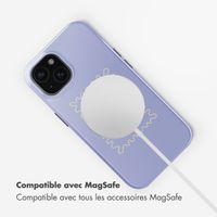 Selencia Coque arrière Vivid avec MagSafe Apple iPhone 15 - More Amor