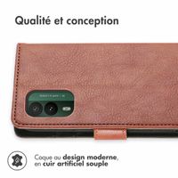 imoshion Étui de téléphone portefeuille Luxe Nokia XR21 - Brun